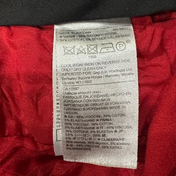 BANANA REPUBLIC Red Slim Ankle Pants, EUC! - Picture 5 of 6